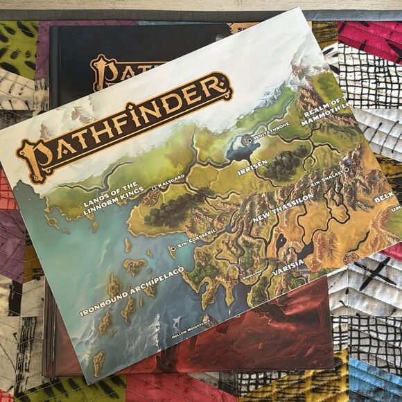 Pathfinder Lost Omens World Guide Hardcover Book & Map - Picture 5 of 9